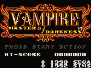 Vampire: Master of Darkness